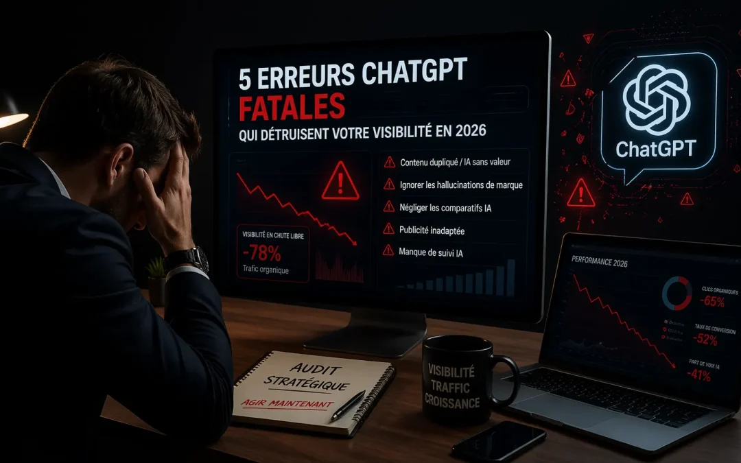 5 erreurs ChatGPT fatales qui détruisent votre visibilité en 2026
