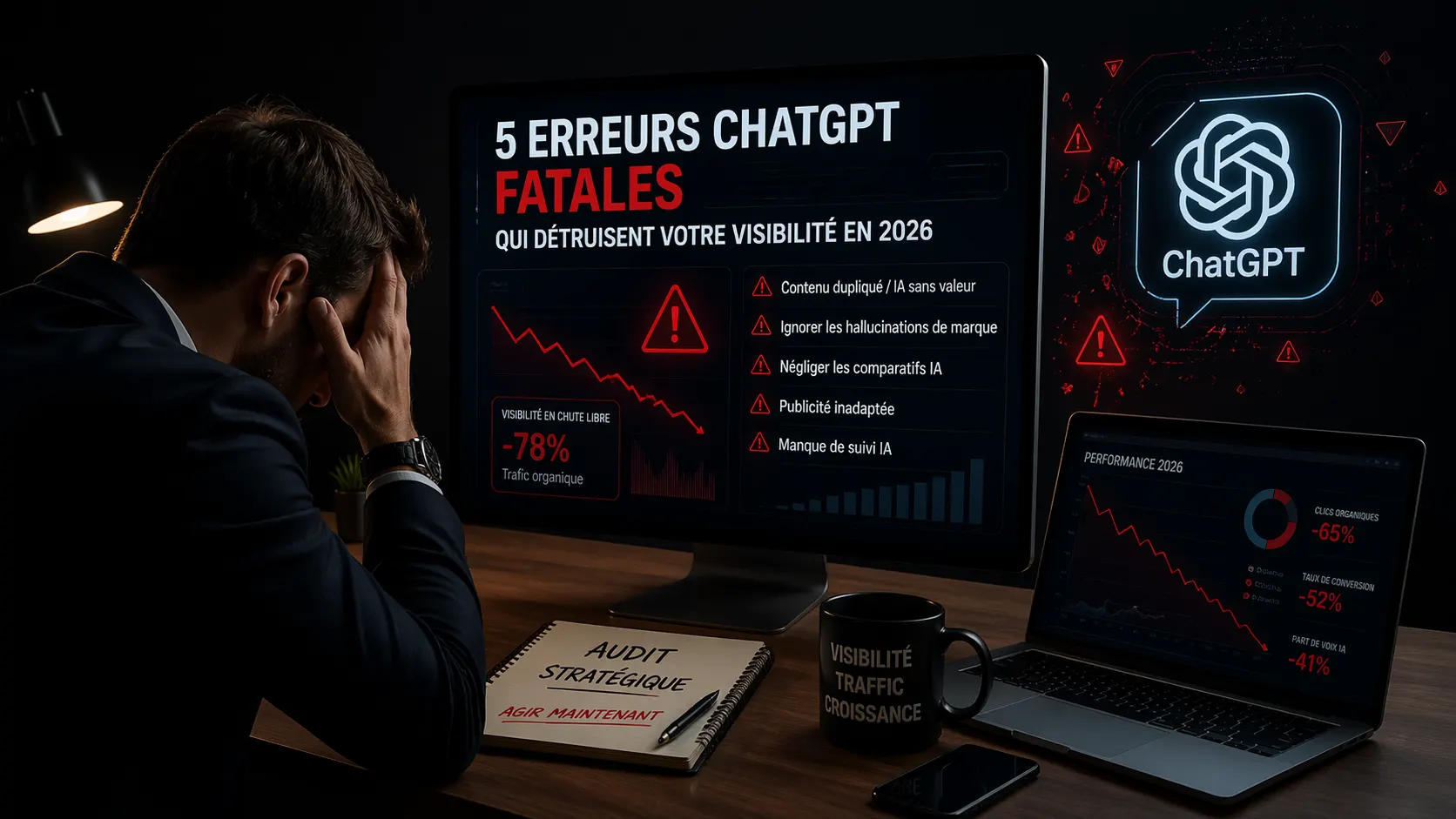 5 erreurs ChatGPT fatales qui détruisent votre visibilité en 2026