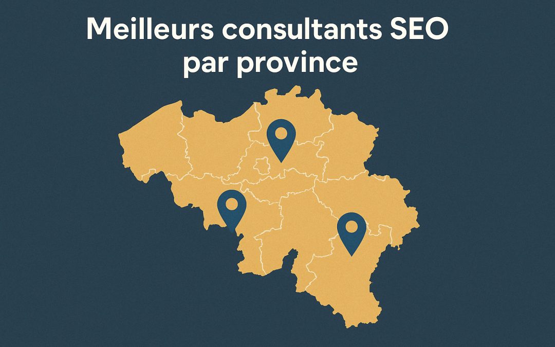 Meilleurs consultants SEO par province belge
