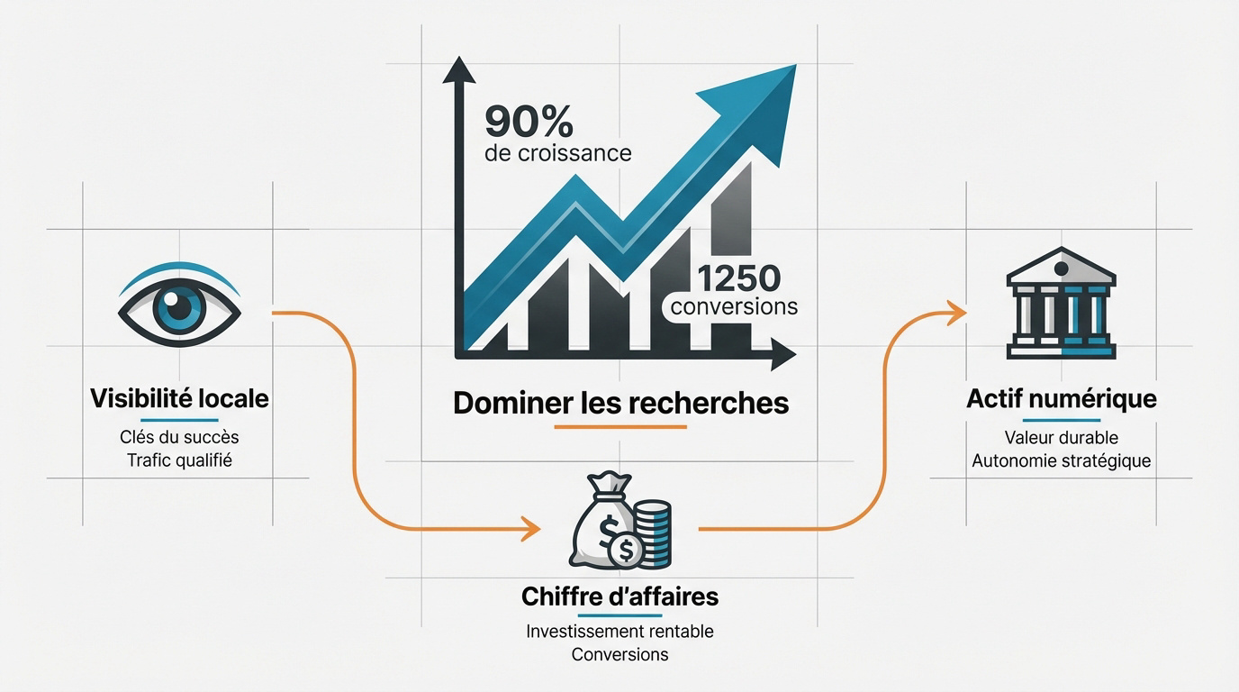 Stratégie de visibilité numérique pour augmenter le chiffre d'affaires des PME