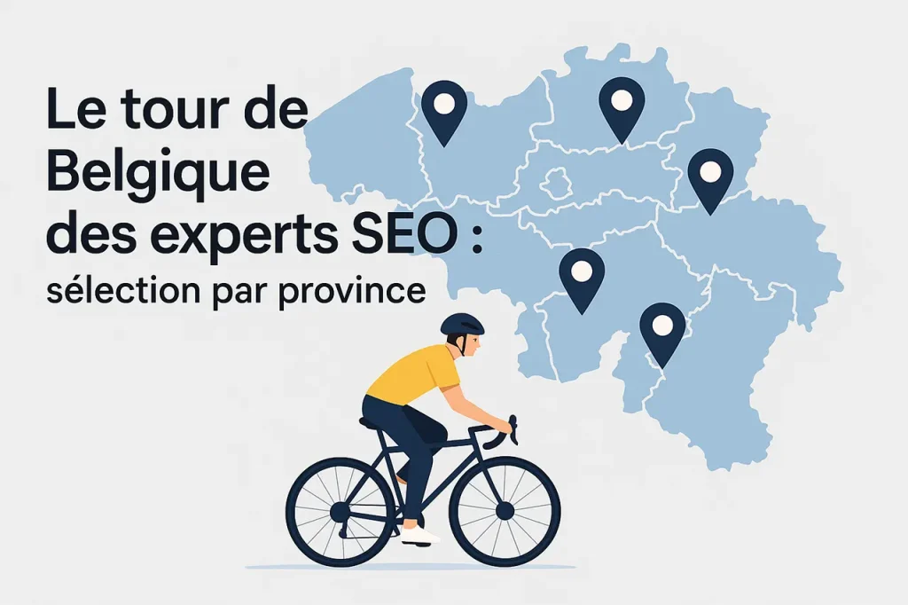 Tour des provinces belges des meilleurs consultants SEO